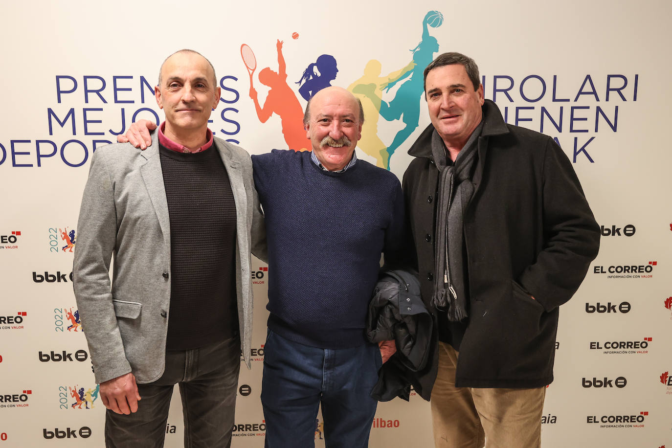 Imanol Mugarza, Ricardo Altube y Juan Carlos García.