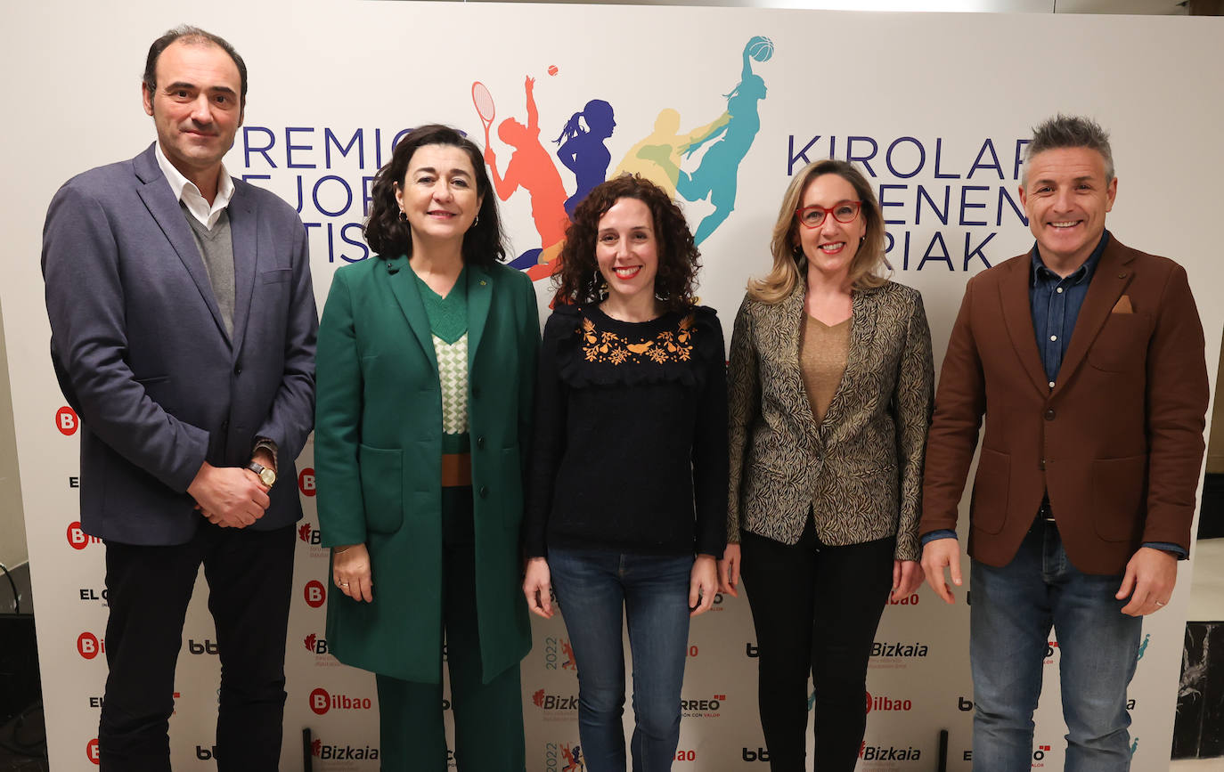 Carlos Sergio, Yolanda Díez, Nora Abete, Itxaso Erroeteta y Gorka Iturriaga.