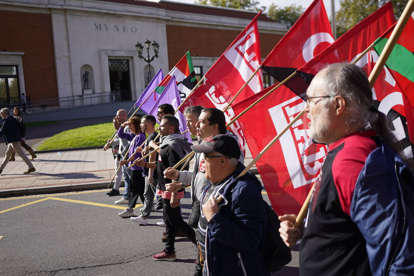 Manifestación por el conflicto del Metal de Bizkaia, ahora cerca del acuerdo. 