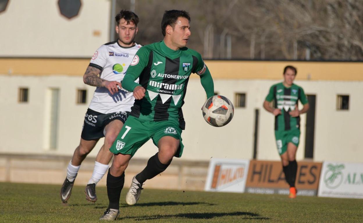 Aitor Villar fue el artífice del único gol de los verdinegros frente al Alfaro. 