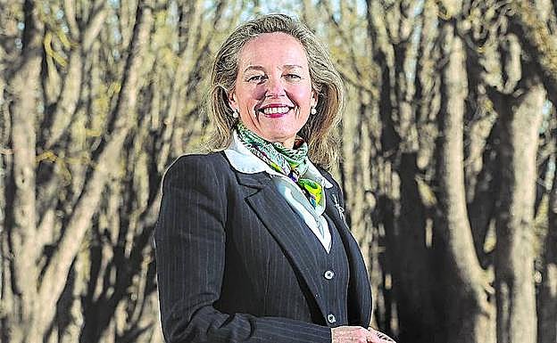 La vicepresidenta visitó Vitoria el viernes para entrevistarse con el lehendakari. 