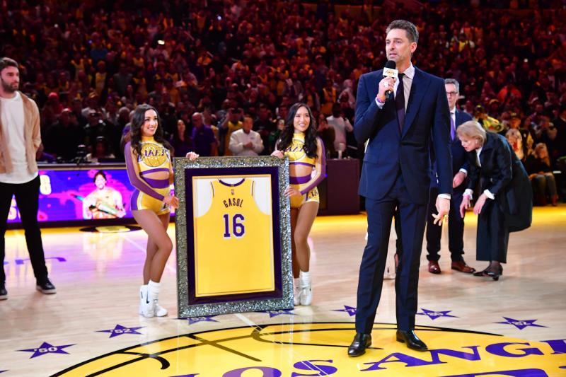 Fotos: Las mejores imágenes del gran día de Pau Gasol: Lakers retira el &#039;16&#039;