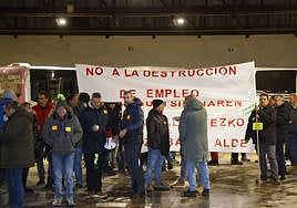 Trabajadores de Tuvisa en una de sus recientes movilizaciones.