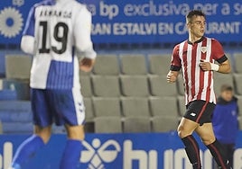 Ander Lorente, en su último partido hace casi un año.