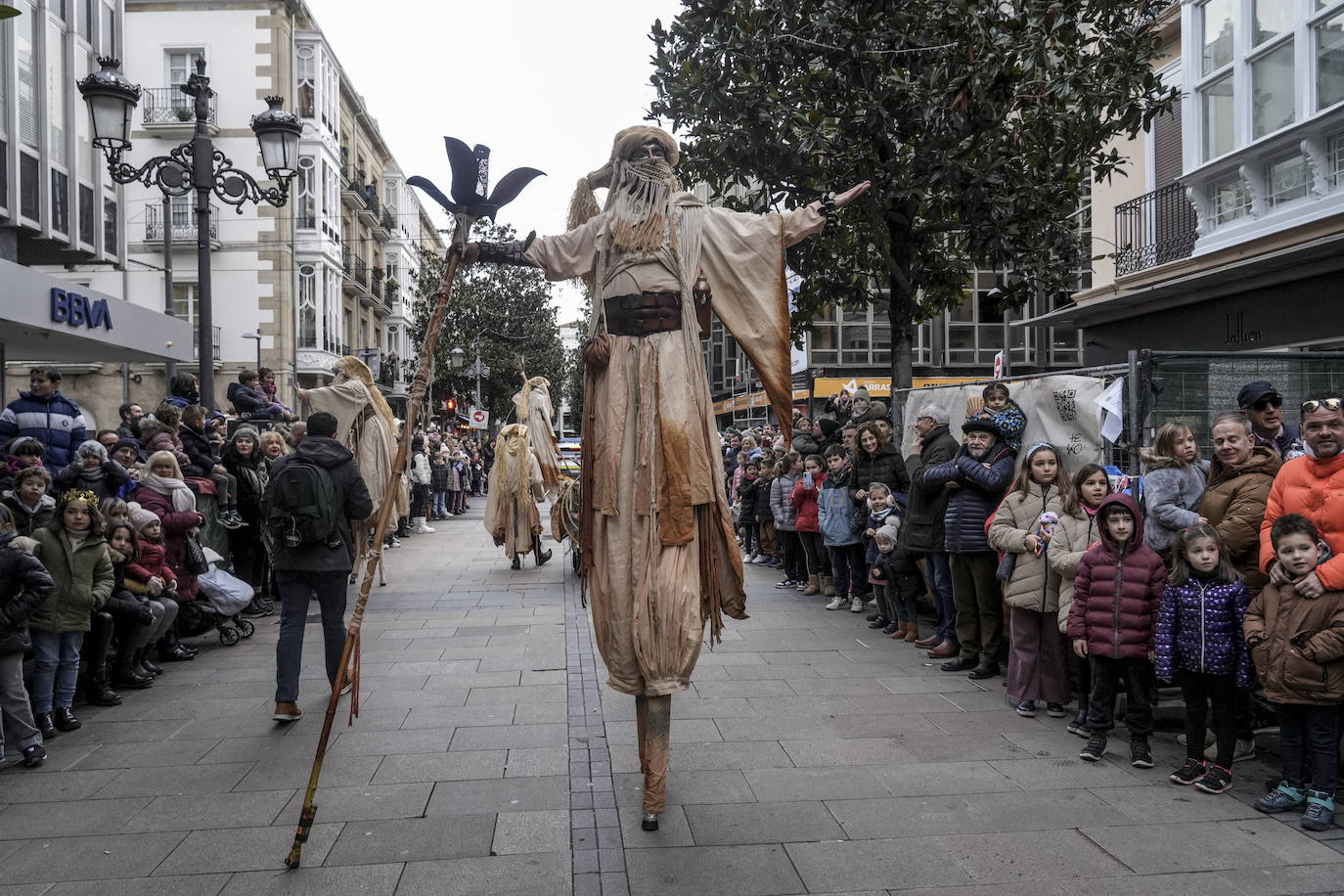 La llegada de los Reyes Magos a Vitoria, en imágenes