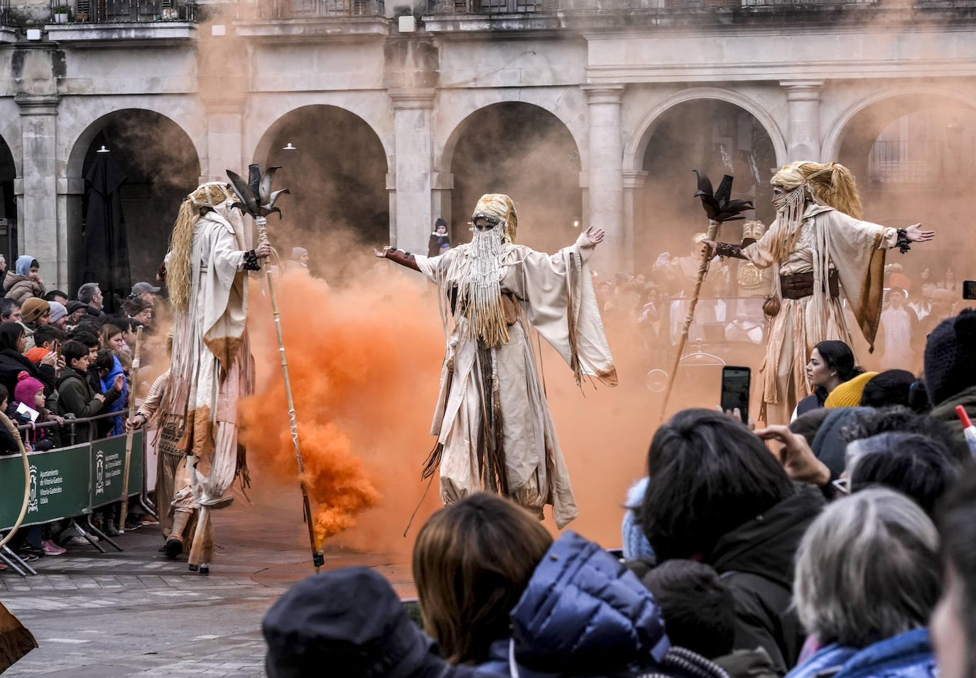 La llegada de los Reyes Magos a Vitoria, en imágenes