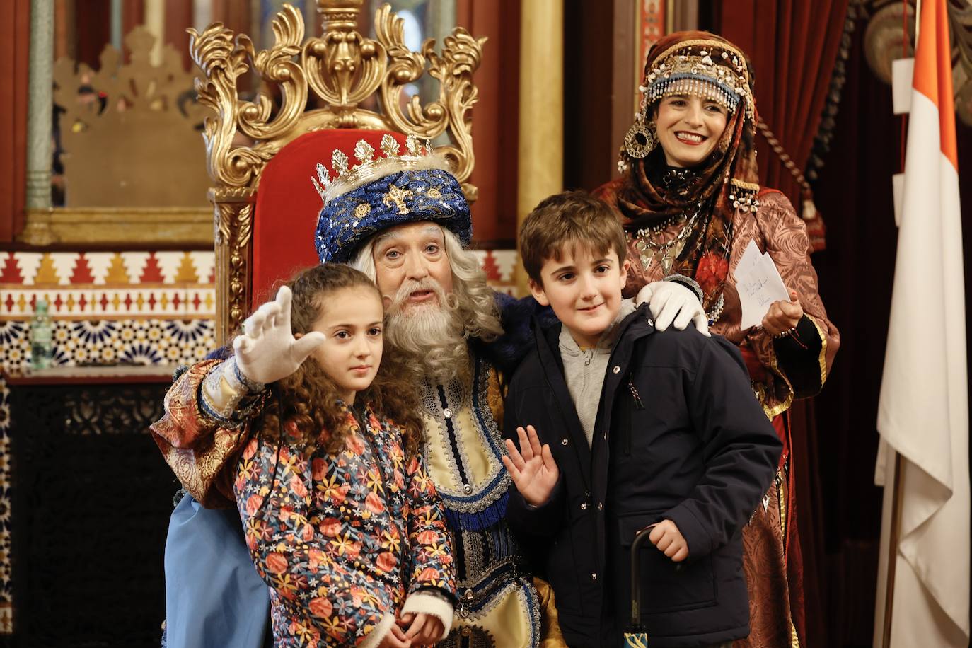 Recepción de los Reyes Magos en el Ayuntamiento de Bilbao