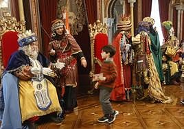 Recepción de los Reyes Magos en el Ayuntamiento de Bilbao