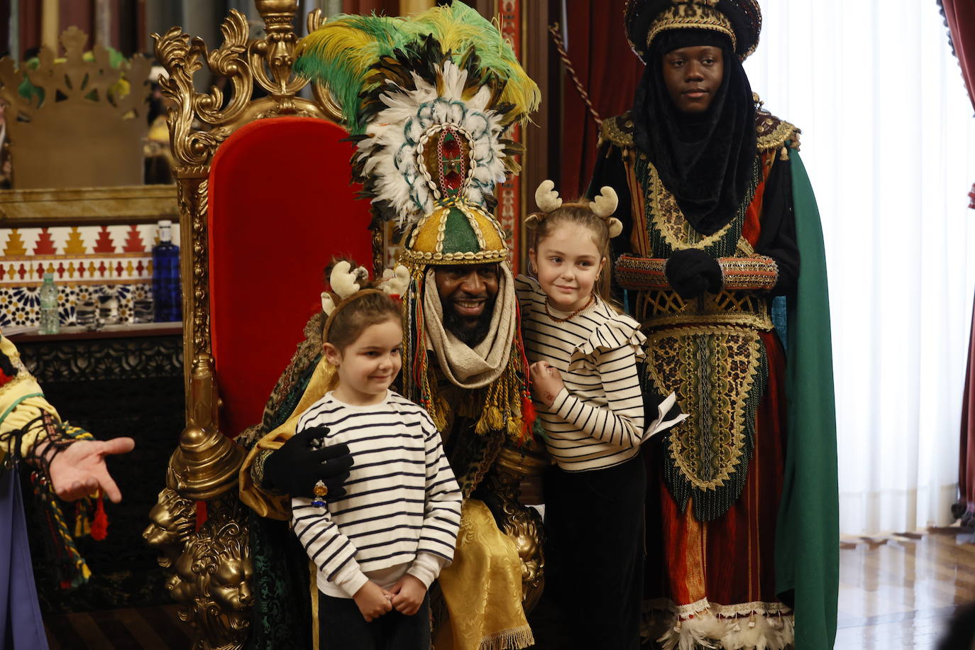 Recepción de los Reyes Magos en el Ayuntamiento de Bilbao