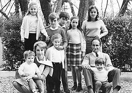 La famiia Chillida, en 1965 en Villa Paz.