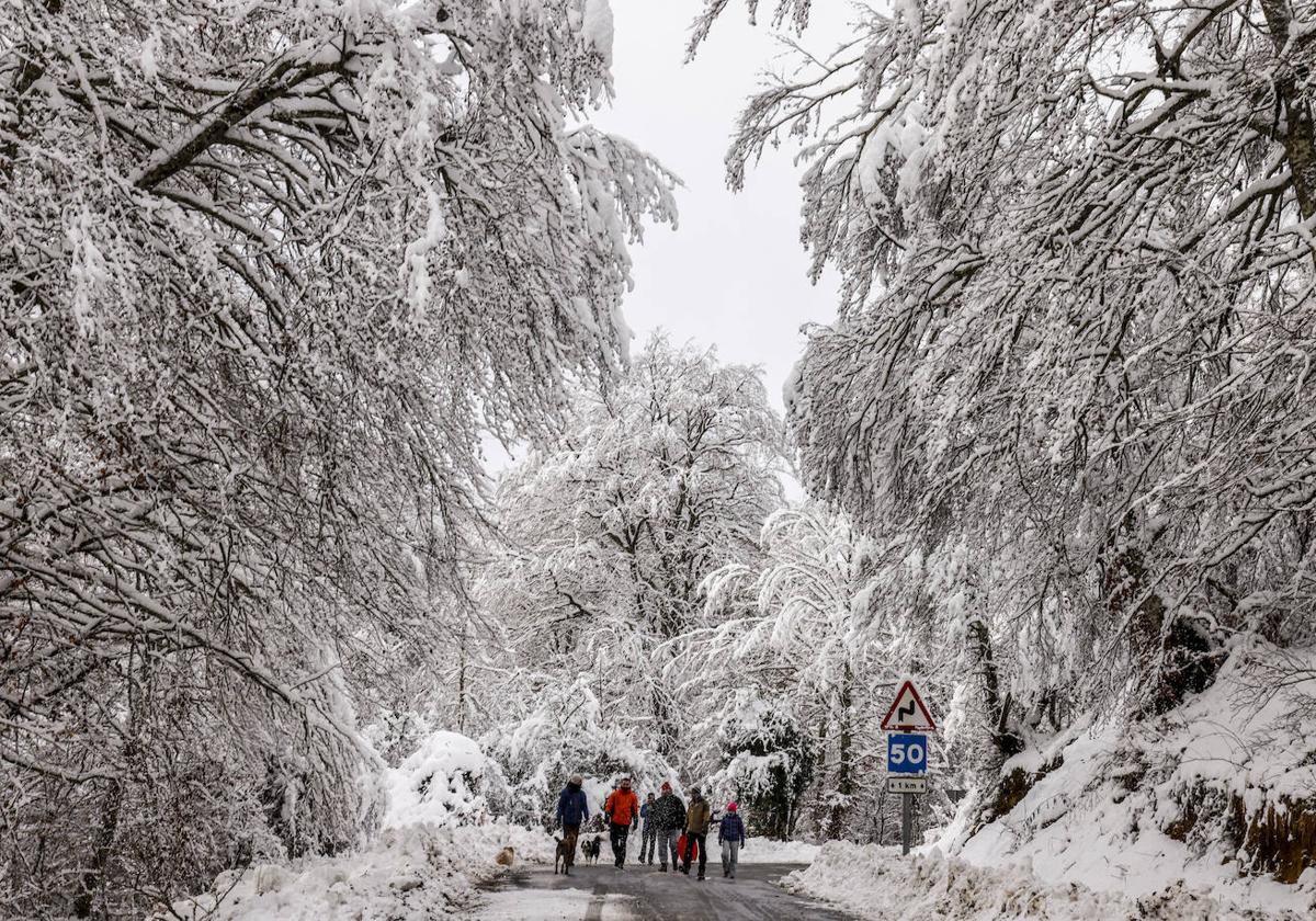 La jornada de este domingo continuará con chubascos, nieve y ambiente frío en toda Euskadi.