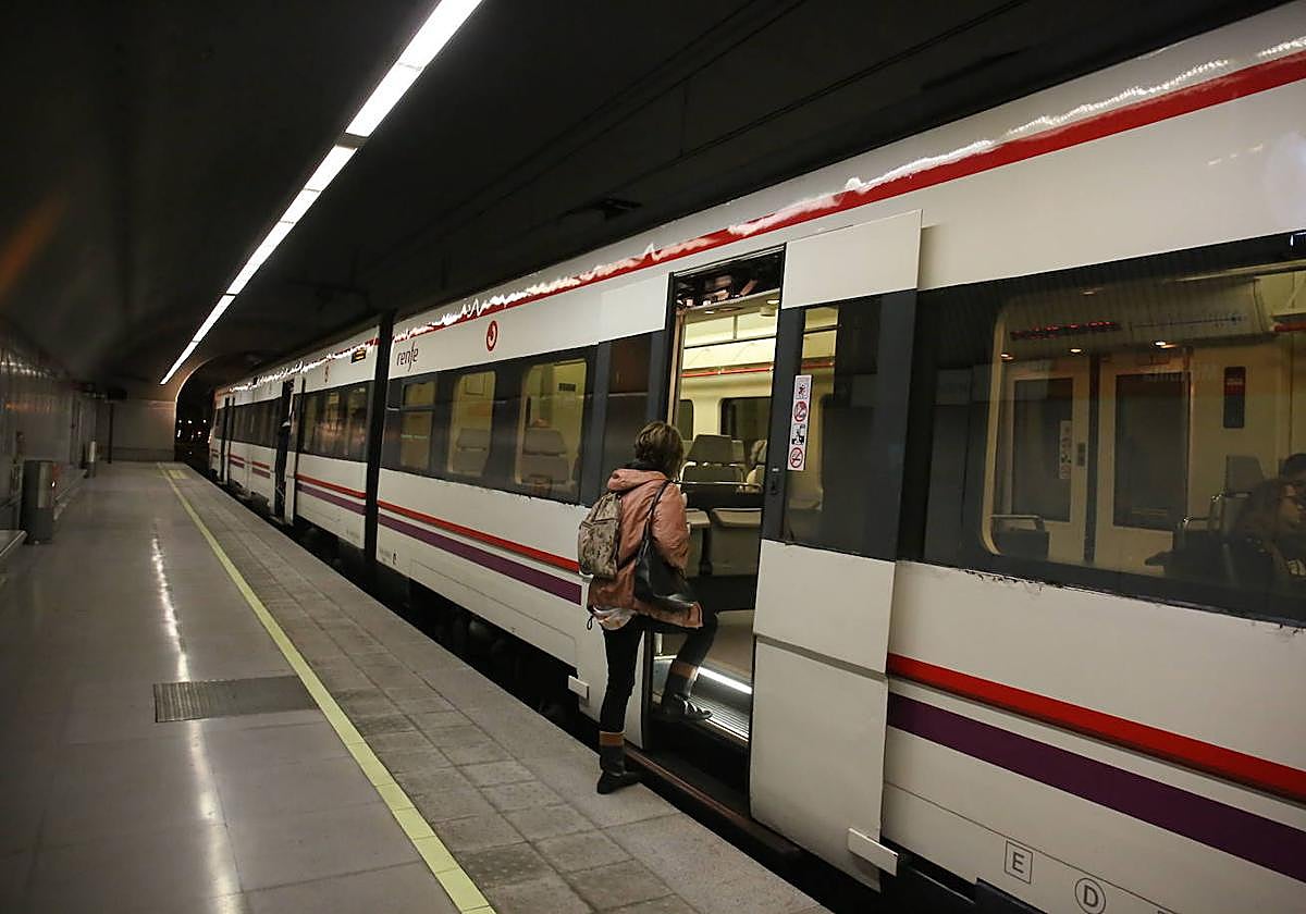 La caída de un árbol interrumpe el tráfico ferroviario entre Zalla y Balmaseda