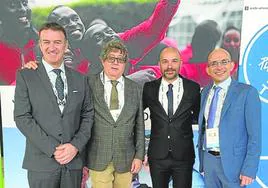 El presidente de la CELAD, José Luis Terreros, segundo por la derecha, en un encuentro de la Agencia Mundial Antidopaje en marzo de 2023.