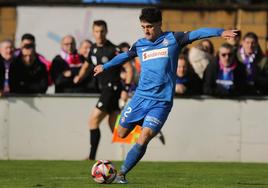 Mier, durante el choque de Copa en Urritxe del pasado domingo.