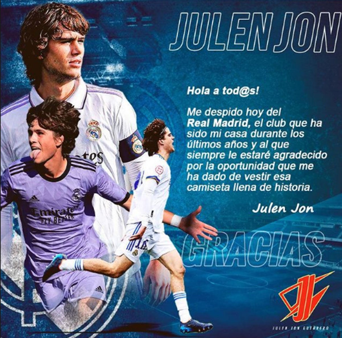 La carta de despedida de Julen Jon Guerrero al Real Madrid