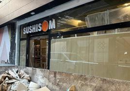 Vista exterior del nuevo local de sushi que abrirá en Bilbao.