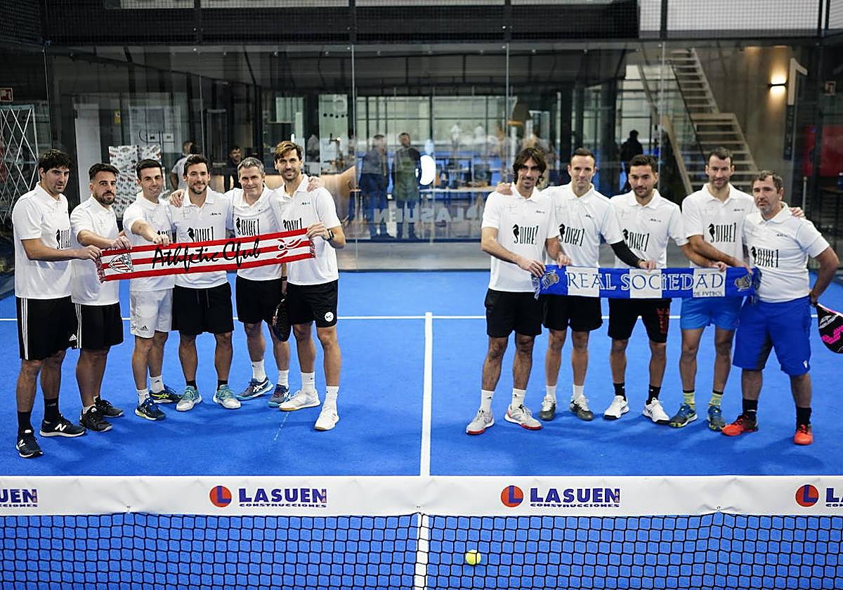De izquierda a derecha San José, Beñat, Susaeta, Ustaritz, Orbaiz, Llorente, Carlos Martínez, Viguera, Estrada, Agirretxe y Rekarte.