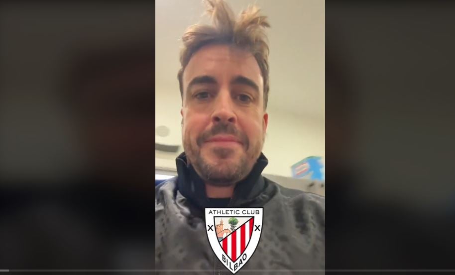 Fernando Alonso 'calienta' el derbi vasco: el divertido vídeo del Athletic en la previa