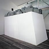 'Sin título (Hacia ultramar)', obra de Giovanni Anselmo de 1968 presente en la muestra del Guggenheim.