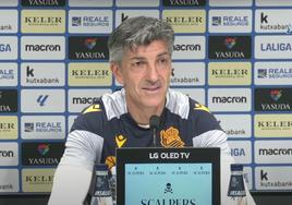 Rueda de prensa de Imanol antes del derbi contra el Athletic