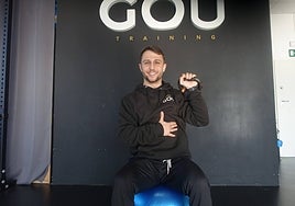 Marcos Jimeno en GOU Training, donde trabaja como entrenador personal.