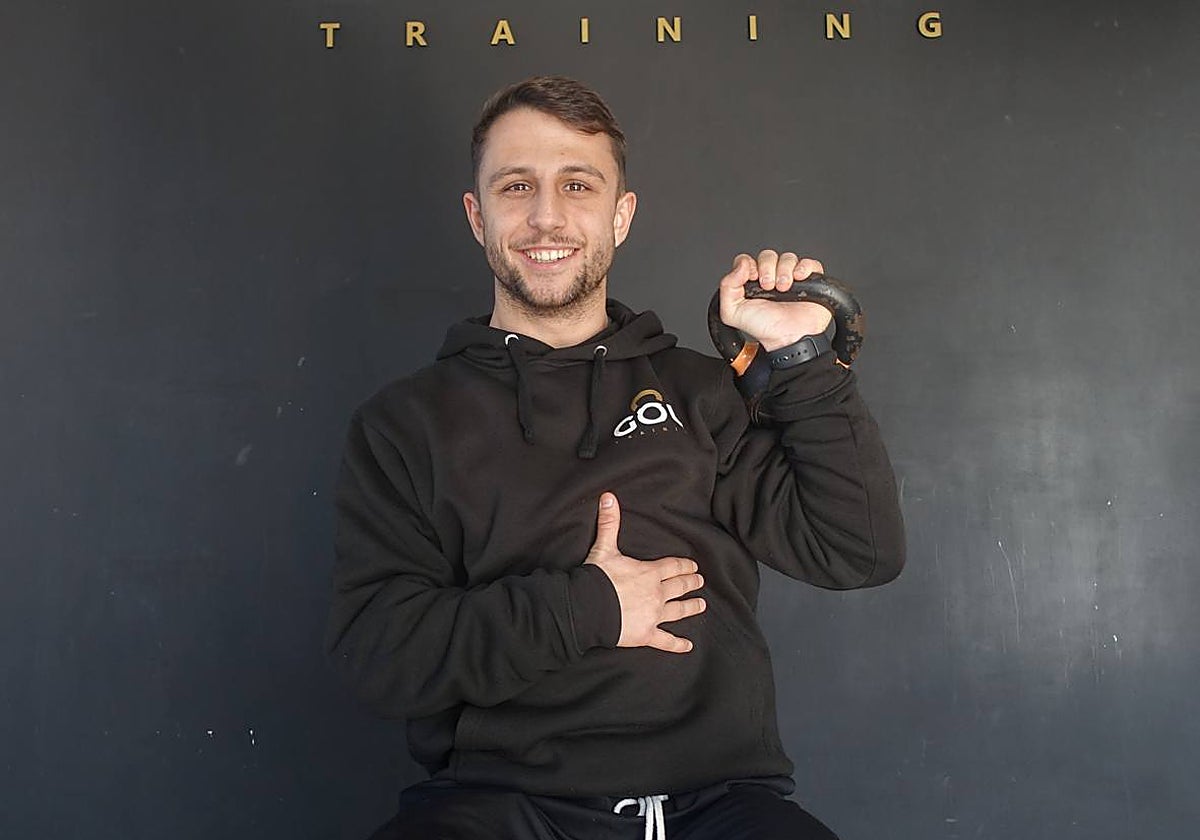 Marcos Jimeno en GOU Training, donde trabaja como entrenador personal.