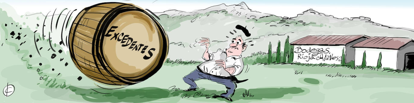 La tira de Cerrajería y la reducción de producción de vino de Rioja Alavesa