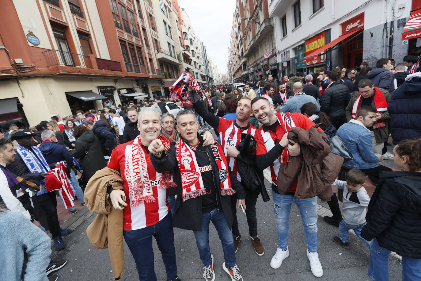 El ambiente previo al derbi, en imágenes