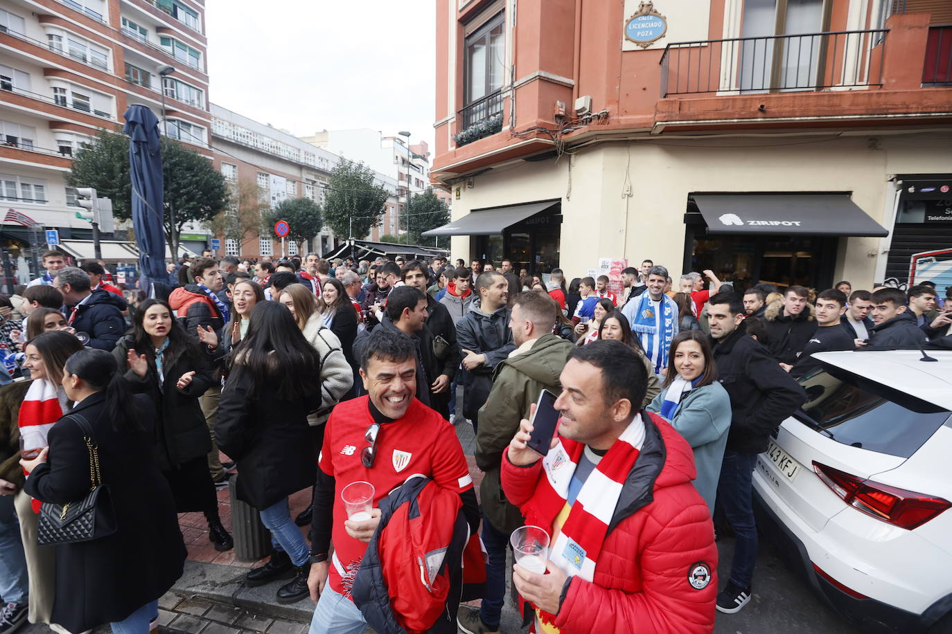 El ambiente previo al derbi, en imágenes