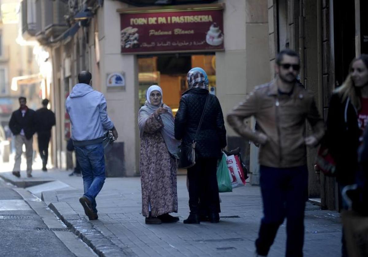 Población inmigrante en Barcelona.