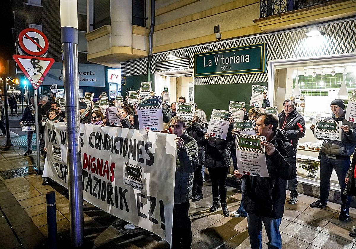 Los trabajadores de La Vitoriana llevaban una semana de movilizaciones y huelgas.