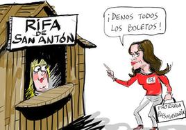 La viñeta de Cerrajería y la rifa de San Antón