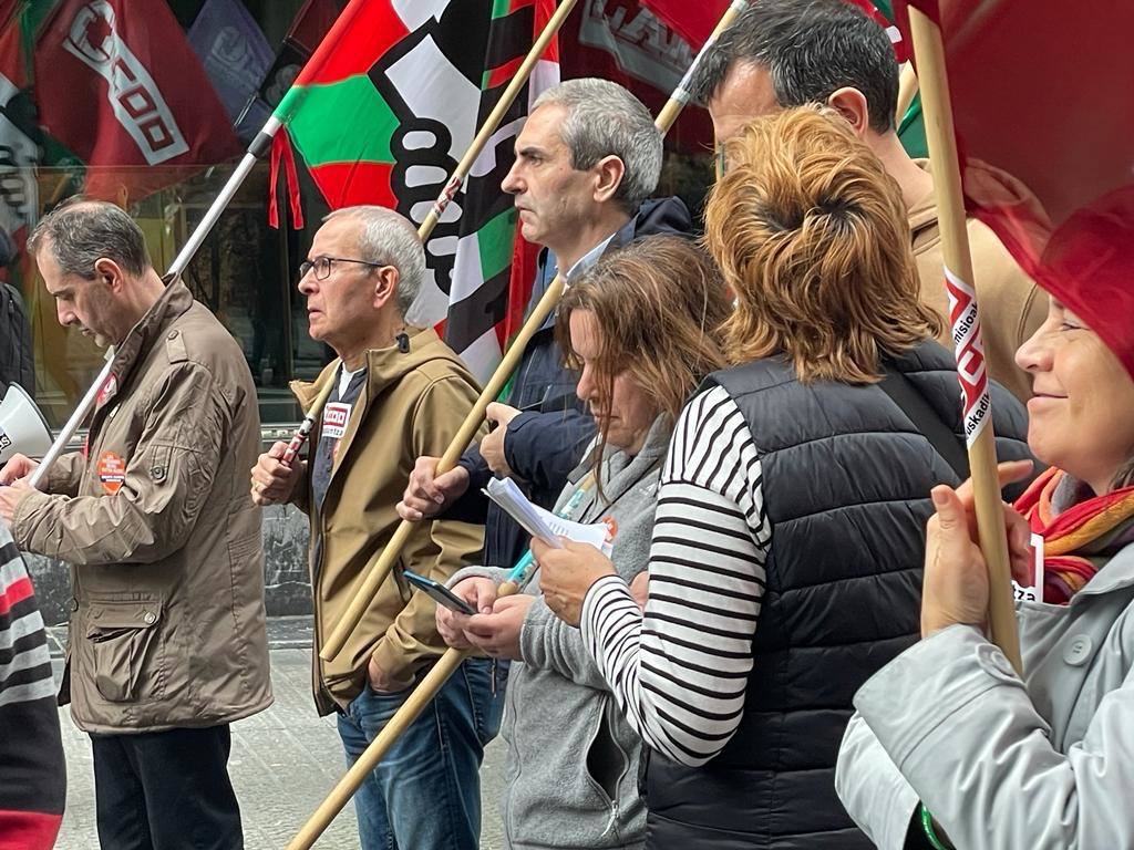 Manifestación de los trabajadores de la educación concertada en Bilbao