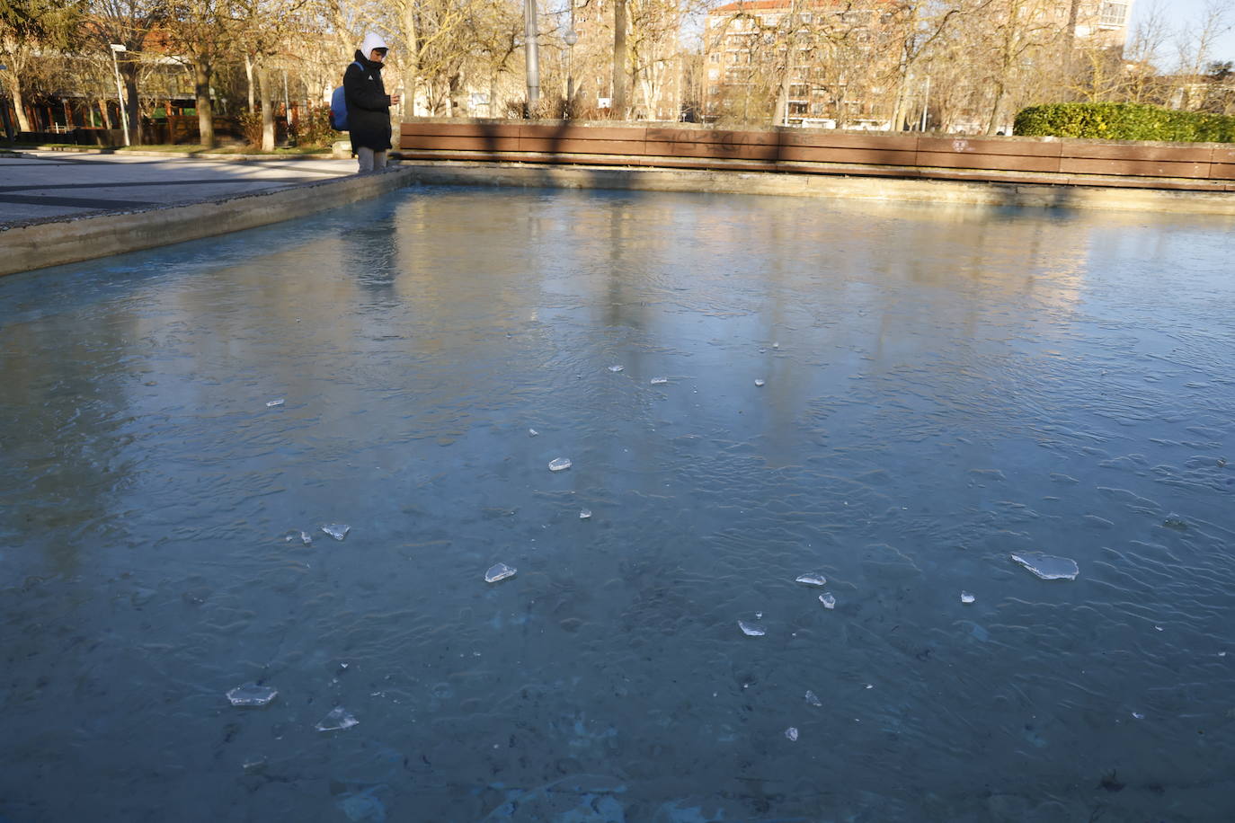 Álava tirita a 8 grados bajo cero