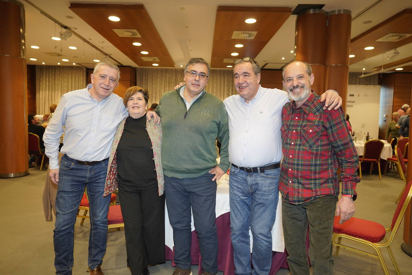 Nacho Pernía, Nerea Ortiz de Lazkano, Nacho Cledu, Mikel Urteaga y Tomás Rojo.