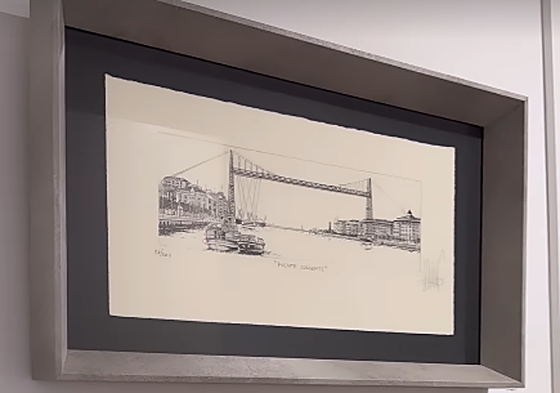 Marta Pombo demuestra su amor por Bizkaia con dos cuadros