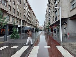 La primera fase de la semipeatonalización de la calle Mayor concluyó el año pasado.