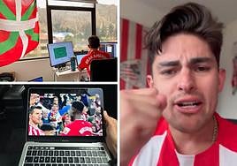 Las lágrimas de un aficionado del Athletic boliviano tras ganar al Barça: «Lo hicimos kuadrilla»