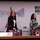 El acuerdo PSE-PNV y Bildu «va a consolidar a Vitoria como ciudad competitiva», destaca la alcaldesa