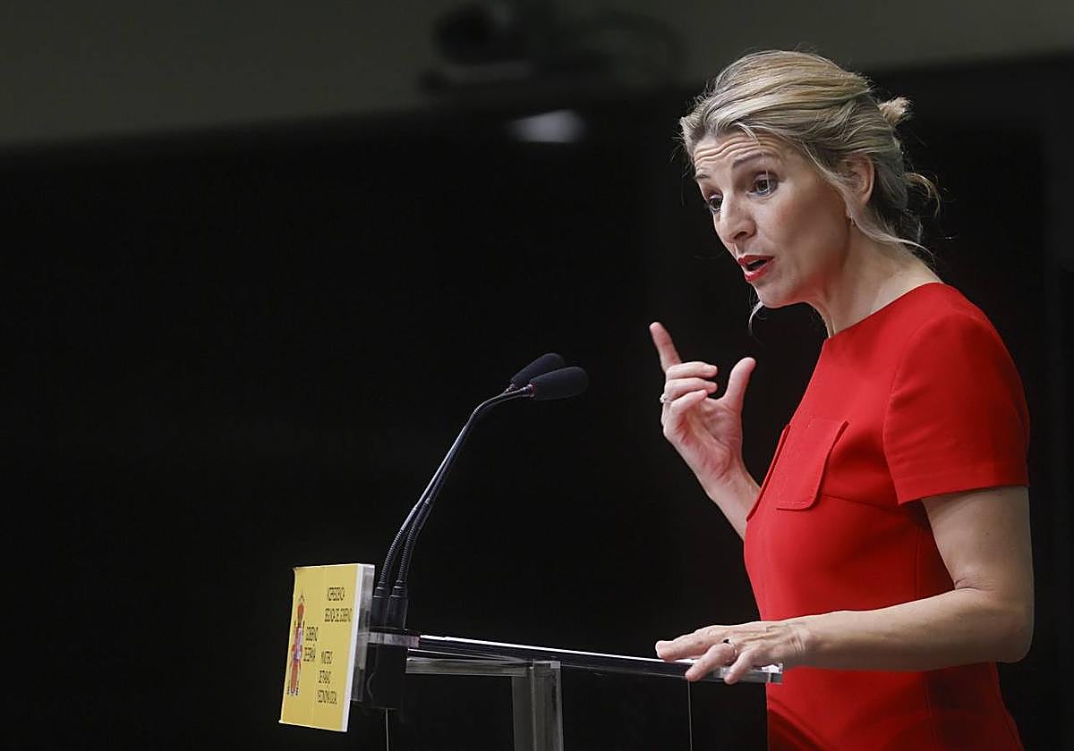 La vicepresidenta segunda y ministra de Trabajo y Economía Social, Yolanda Díaz.