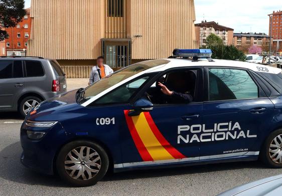 Un coche patrulla de la Policía Nacional.