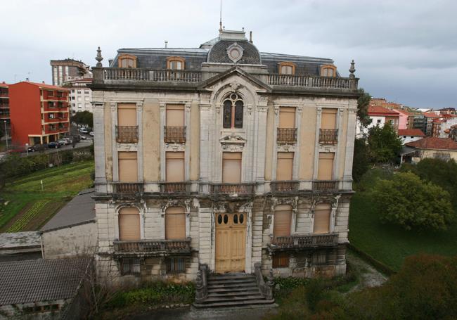 Vista del palacio de Abaroa.