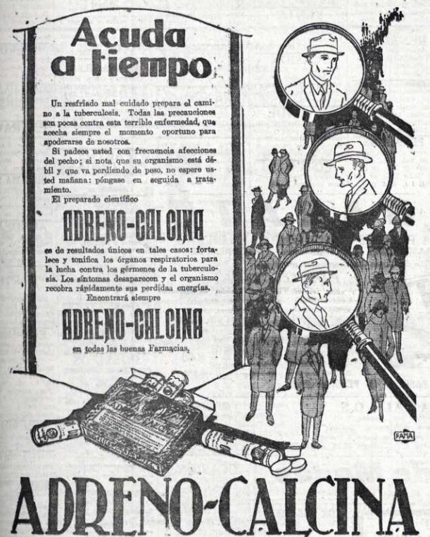 Imagen - Publicidad del «preparado científico» Adreno-Calcina.