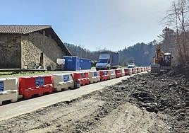 El lugar donde han comenzado las obras en Artola.