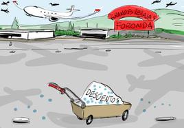 La viñeta de Cerrajería y los descuentos de Foronda para atraer más vuelos