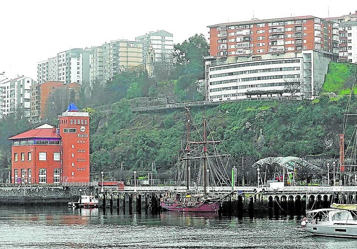 Una de las estaciones marítimas que ha diseñado Frank Gehry aspira a ocupar los aledaños del paseo de la Canilla, en Portugalete.