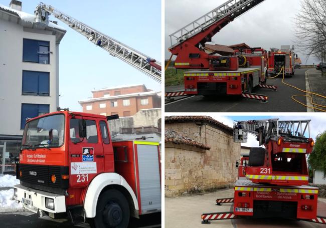 Alguna de las actuaciones del Iveco Magirus en Álava.