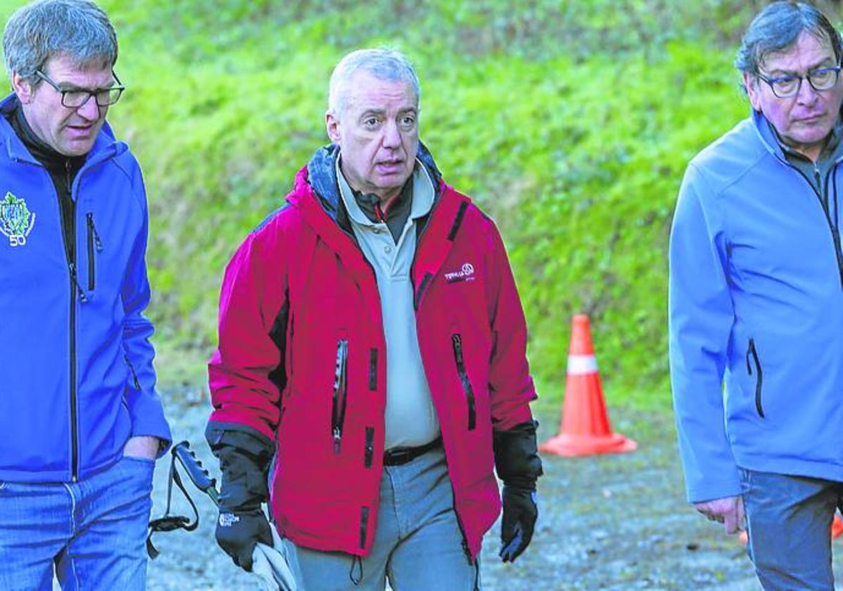 Gorka Urtaran e Iñigo Urkullu, ayer en Urkiola.