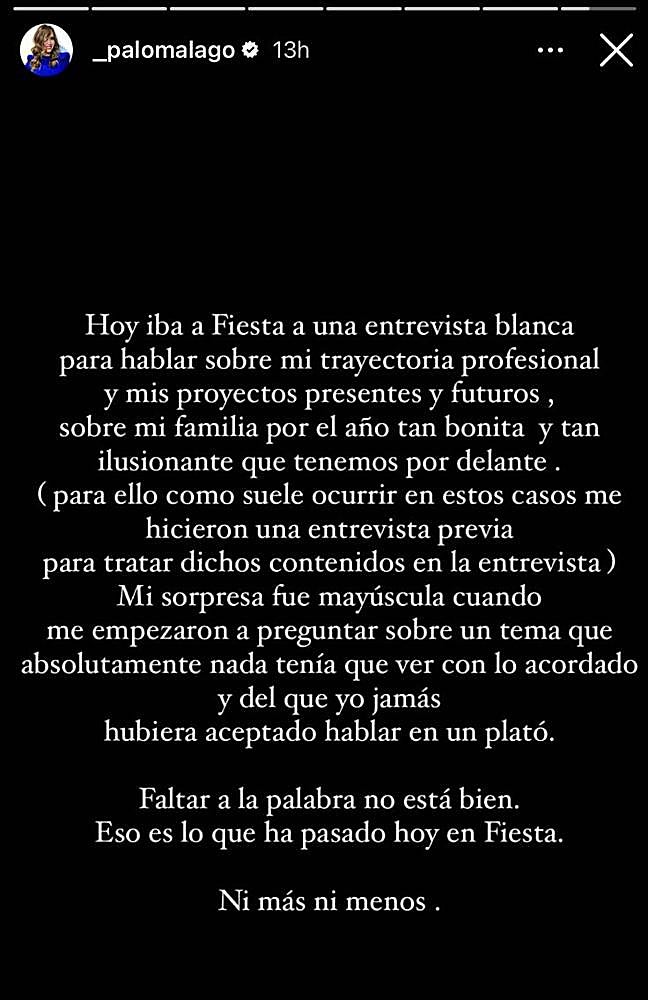 Post de Paloma Lago.