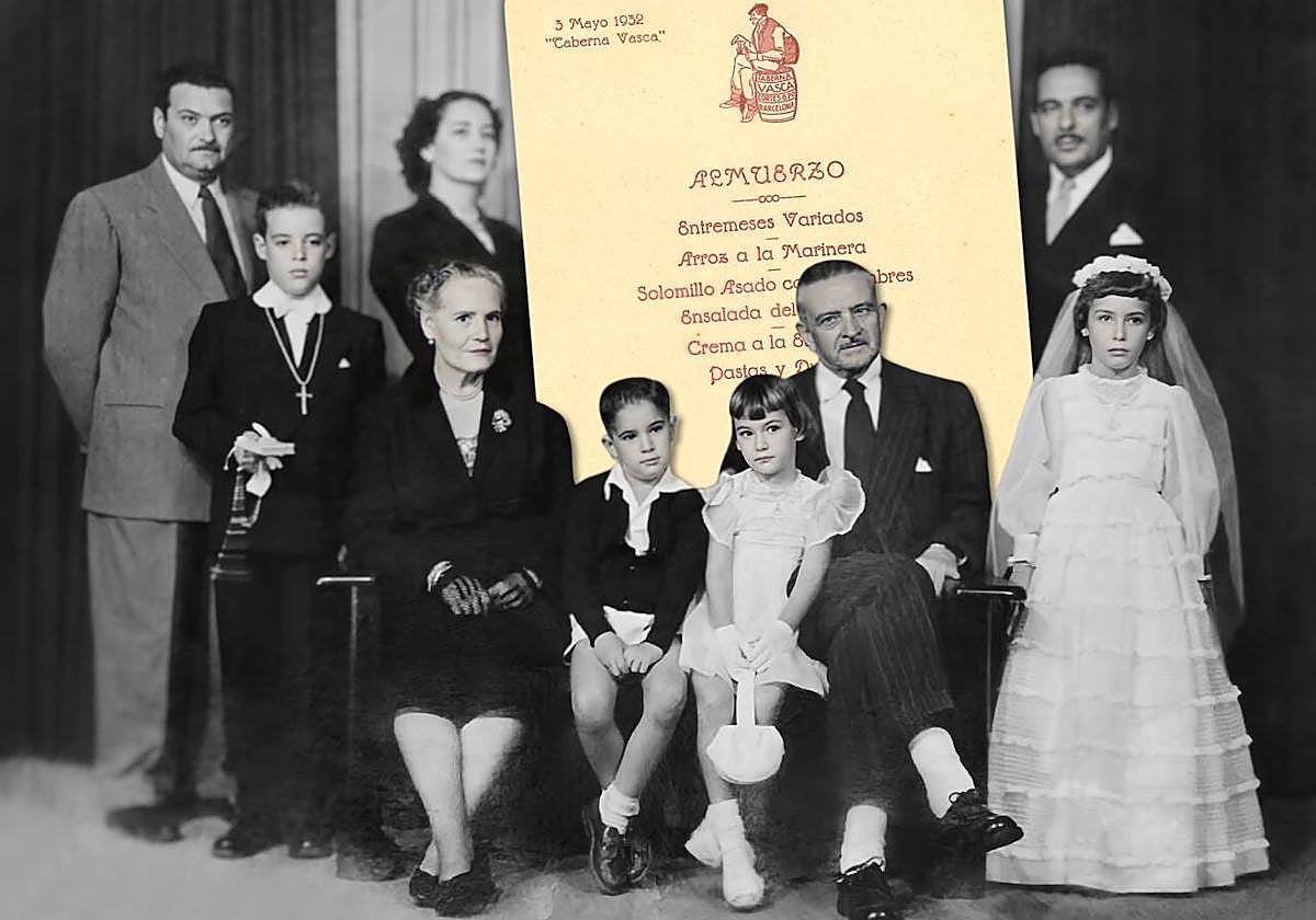 Emilia Murillo y Santiago Dañobeitia con su familia en México (foto cortesía de Maite Arouesty).